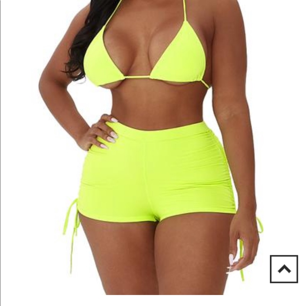 Neon green bikini